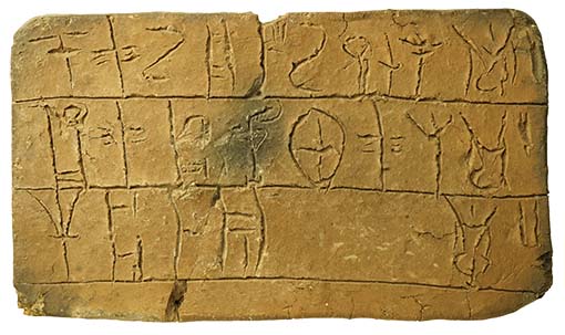 Πήλινη πινακίδα γραμμικής Β γραφής - Εθνικό Αρχαιολογικό Μουσείο *