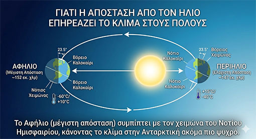 Το ταξίδι του πλανήτη μας στο διάστημα δεν σχηματίζει έναν τέλειο κύκλο, αλλά μια ελαφρώς τεντωμένη έλλειψη