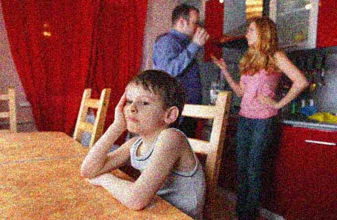 Καβγάς μπροστά στα παιδιά